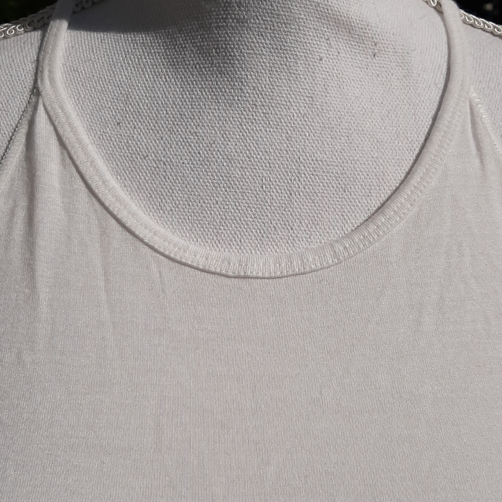 Blue & White Mudd Tank Top - Picture 4 of 5